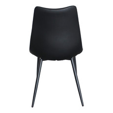 Moe's Home Collection Alibi Dining Chair Matte Black-M2