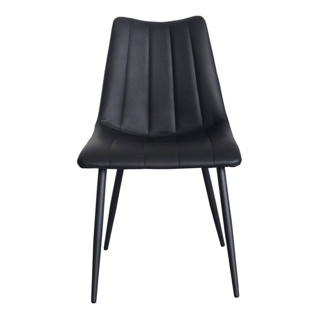 Moe's Home Collection Alibi Dining Chair Matte Black-M2