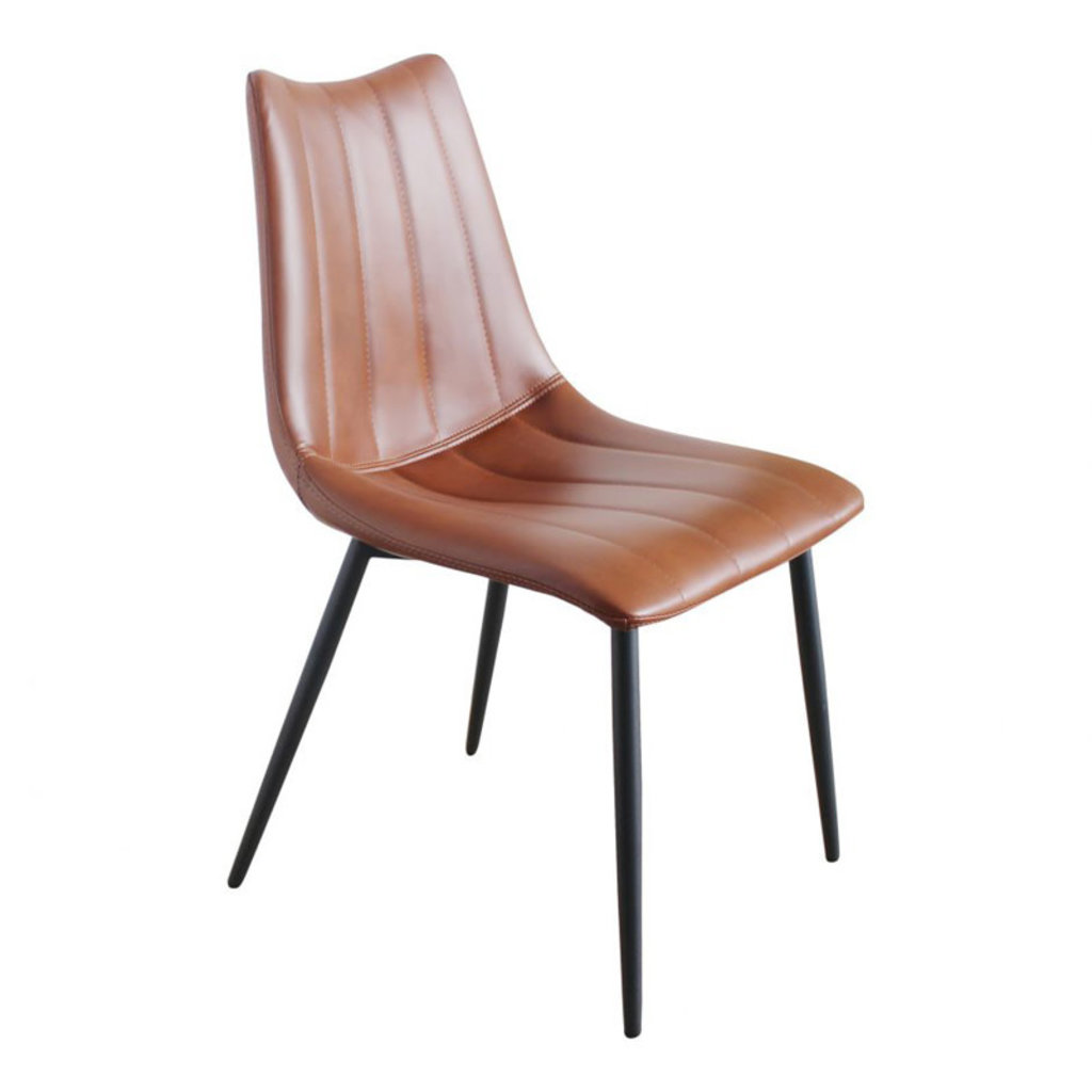 Moe's Home Collection Alibi Dining Chair Brown-M2