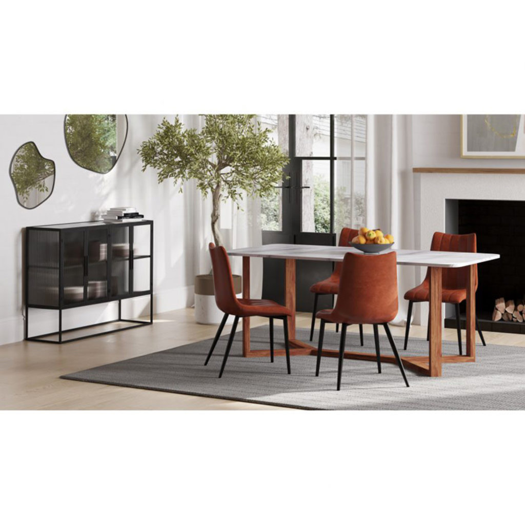 Moe's Home Collection Alibi Dining Chair Brown-M2