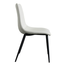 Moe's Home Collection Alibi Dining Chair Ivory-M2