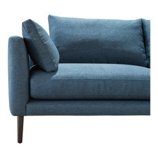 Moe's Home Collection Raval Sofa Dark Blue