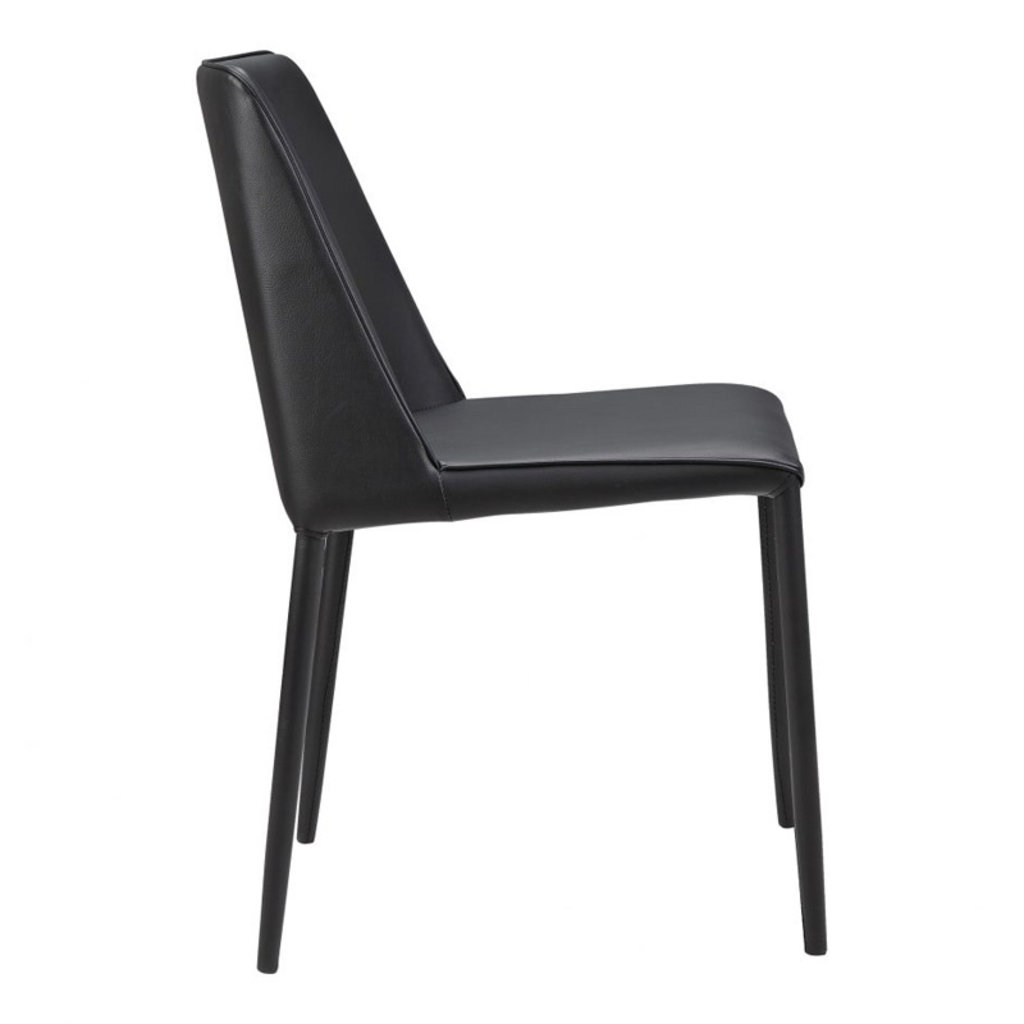 Moe's Home Collection Nora Pu Dining Chair Black-M2