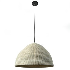 Four Hands Alor Large Pendant-White Seagrass