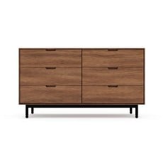 Gus Modern Munro Six Drawer Dresser Walnut