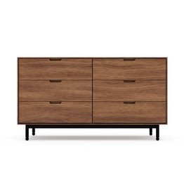 Gus Modern Munro Six Drawer Dresser Walnut