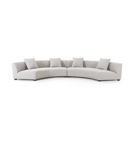 Four Hands Liam 2Pc Sectional-Knoll Sand