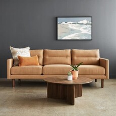 Gus Modern Miller Sofa Caledon Amber Walnut Legs