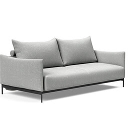 Innovation Living Malloy Sofa Bed - Black Legs - Micro Check Grey