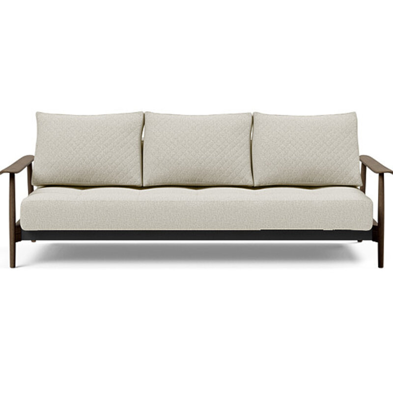 Innovation Living Caluma Quilt Sofa - Smoked Oak  Arms/Legs - Mixed Dance Natural