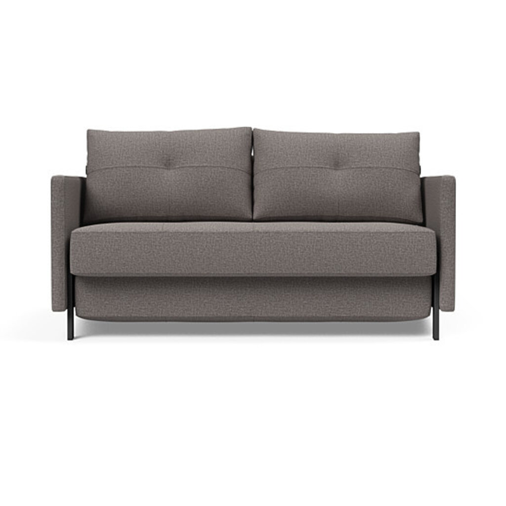 Innovation Living Cubed Full Size Sofa Bed With Arms - Mixed Dance Grey