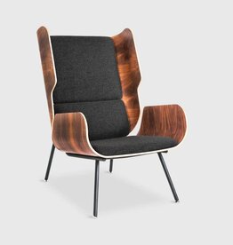 Gus Modern Elk Chair  Walnut /Laurentian Onyx