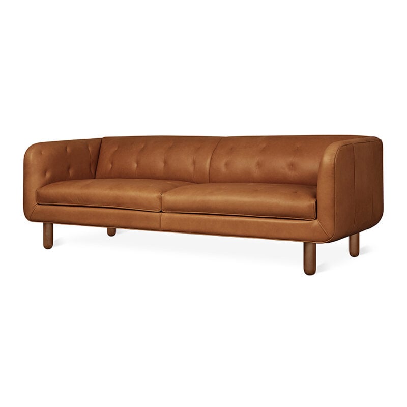 Gus Modern Beaconsfield Sofa Saddle Brown Leather