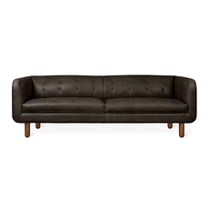 Gus Modern Beaconsfield Sofa Saddle Black Leather