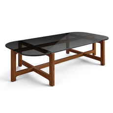 Gus Modern Quarry Rectangular Coffee Table - Smoke/Walnut