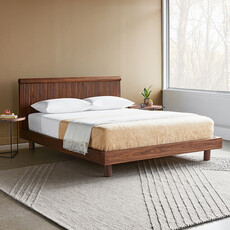 Gus Modern Odeon Queen Bed - Walnut