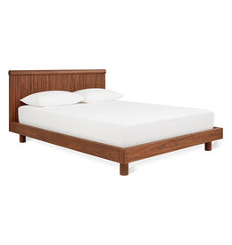 Gus Modern Odeon Queen Bed - Walnut