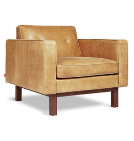 Gus Modern Embassy Chair  Canyon Whiskey Leather