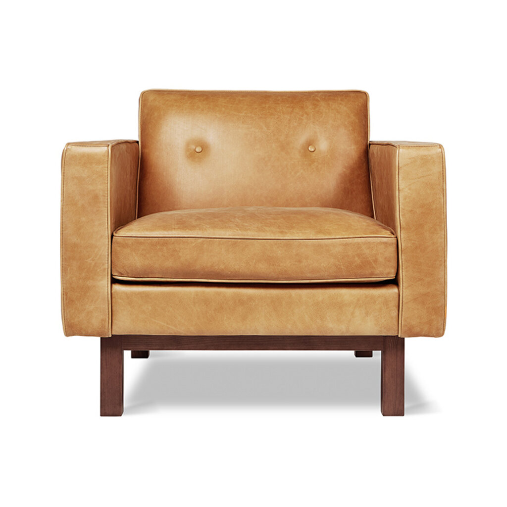 Gus Modern Embassy Chair  Canyon Whiskey Leather