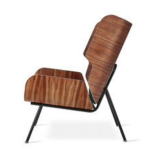 Gus Modern Elk Chair  Walnut /Laurentian Onyx