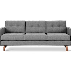 Gus Modern Jane 2 Sofa Parliament Stone Walnut Legs