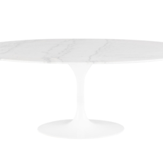 Echo Dining Table Carrara Marble As Is