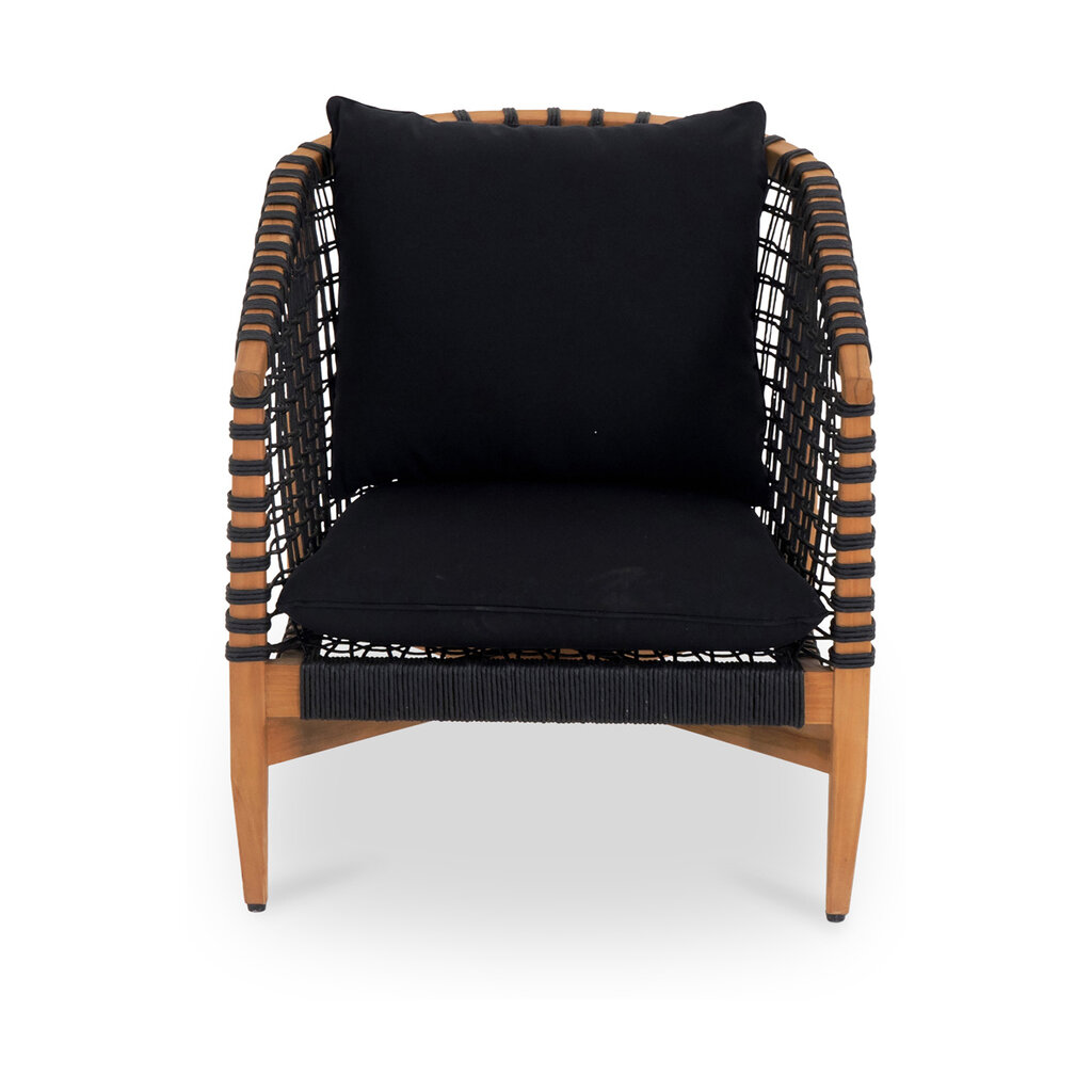 Moe's Home Collection Kuna Outdoor Lounge Chair - Black