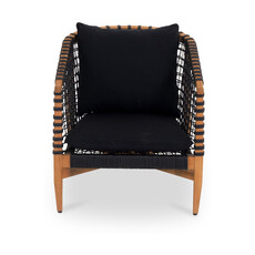 Moe's Home Collection Kuna Outdoor Lounge Chair - Black