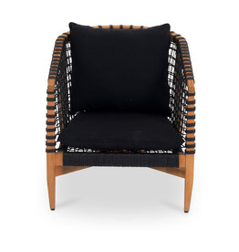 Moe's Home Collection Kuna Outdoor Lounge Chair - Black