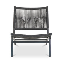 Moe's Home Collection Palma Outdoor Lounge Chair - Black
