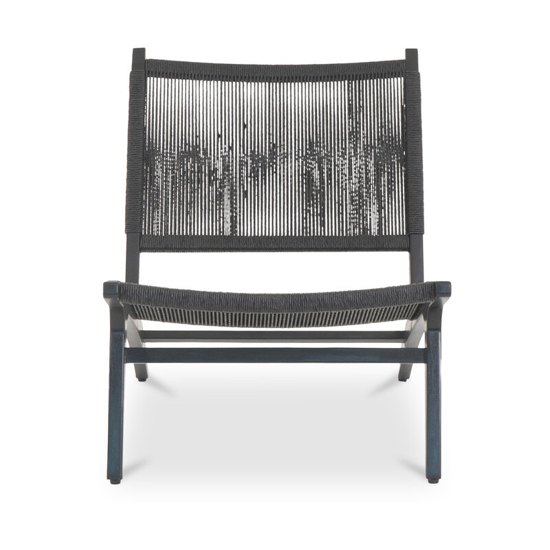 Moe's Home Collection Palma Outdoor Lounge Chair - Black