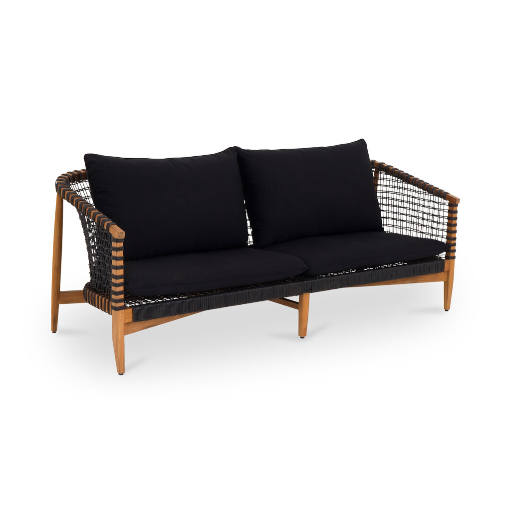 Moe's Home Collection Kuna Outdoor Sofa Black