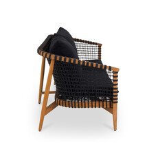 Moe's Home Collection Kuna Outdoor Sofa Black