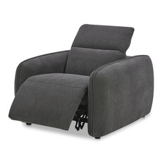 Moe's Home Collection Eli Power Recliner Chair-  Dusk Grey