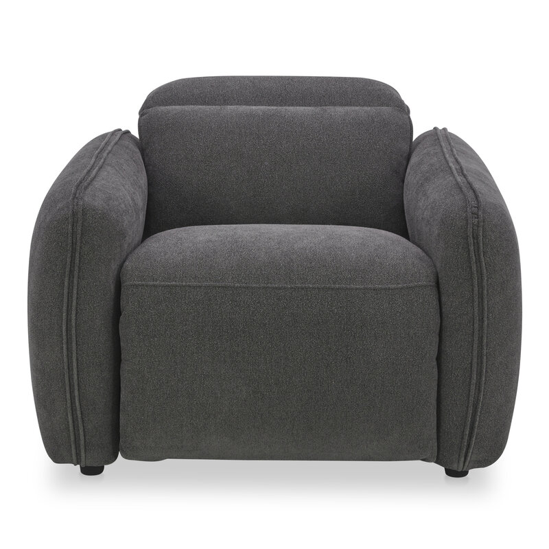 Moe's Home Collection Eli Power Recliner Chair-  Dusk Grey