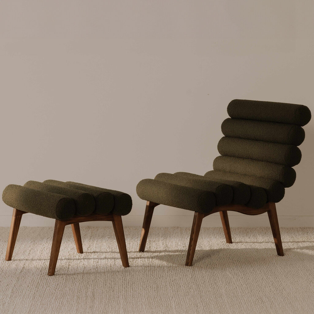 Moe's Home Collection Arlo Accent Chair - Dark Green