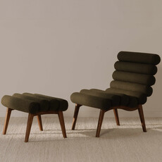 Moe's Home Collection Arlo Accent Chair - Dark Green