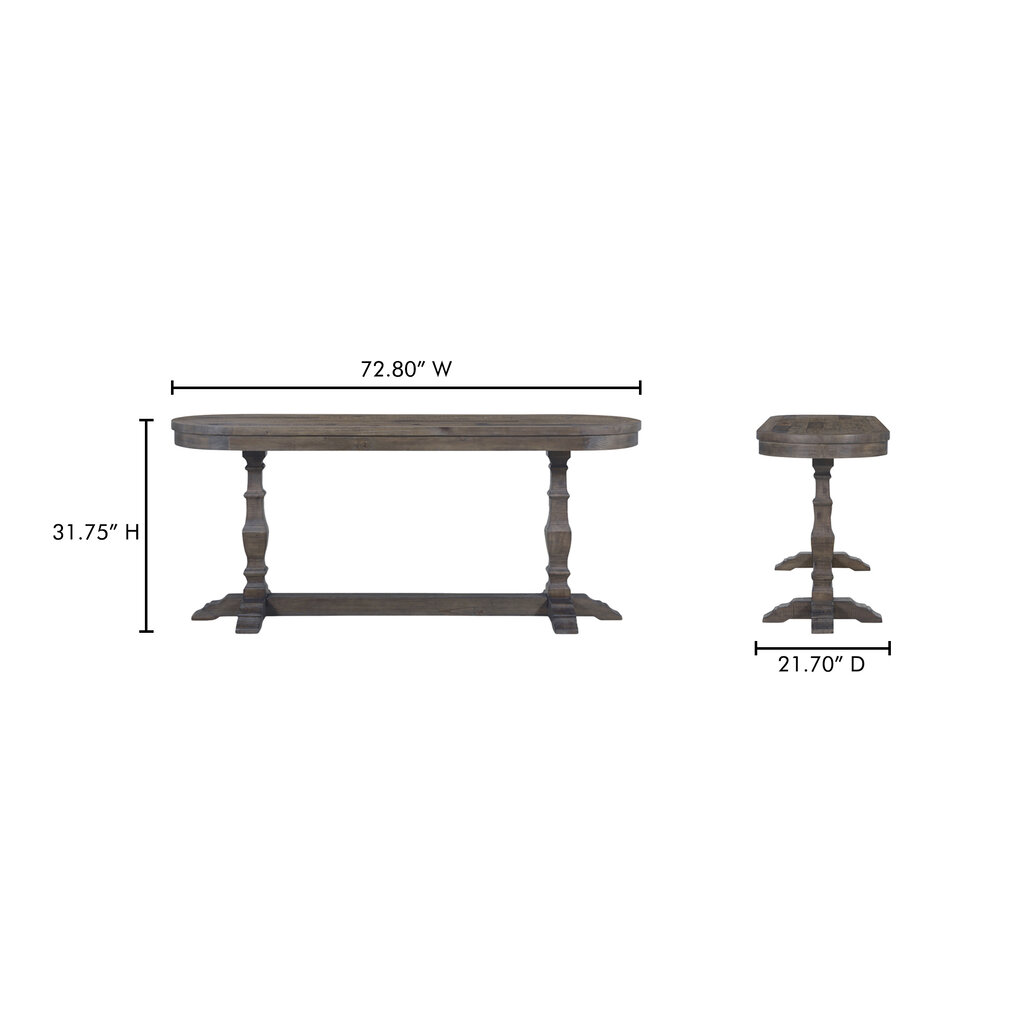 Moe's Home Collection Georgia Console Table - Aged Brown