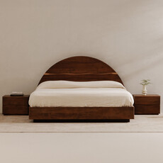 Moe's Home Collection Watson Bed King-Brown