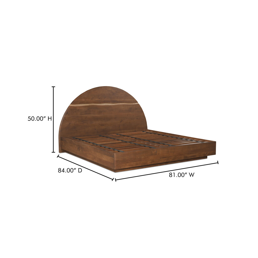 Moe's Home Collection Watson Bed King-Brown