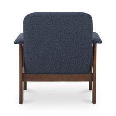 Moe's Home Collection Parker Lounge Chair Dark Blue