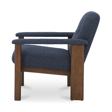 Moe's Home Collection Parker Lounge Chair Dark Blue