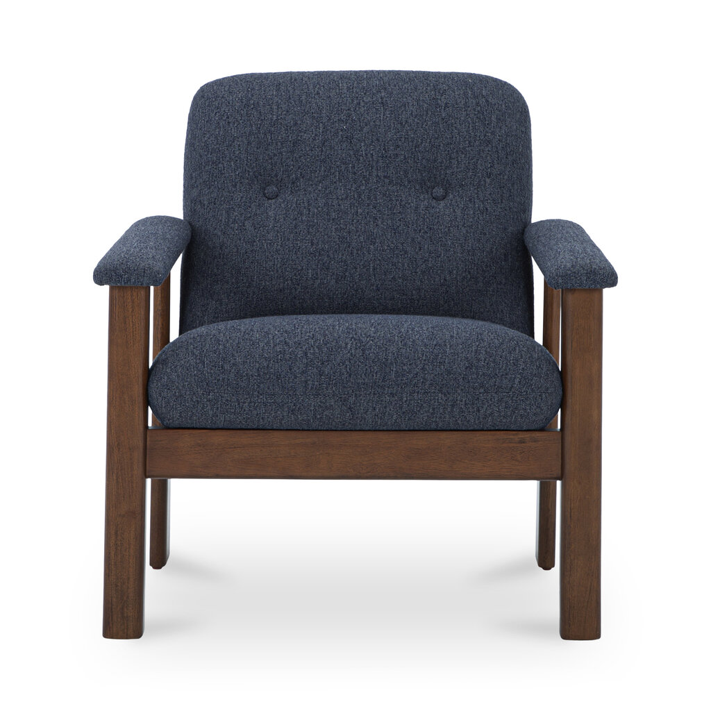 Moe's Home Collection Parker Lounge Chair Dark Blue