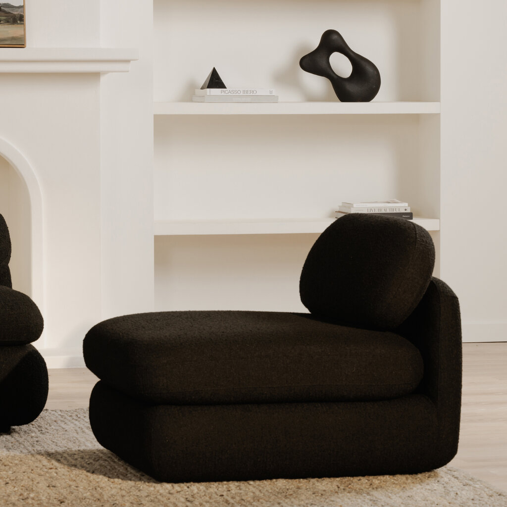 Moe's Home Collection Scout Lounge Chair - Black