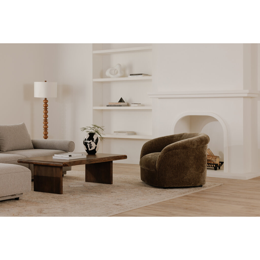 Moe's Home Collection Thora Lounge Chair - Dark Green