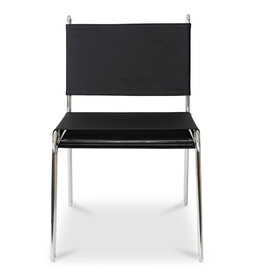 Moe's Home Collection Petra Leather Accent Chair - Black