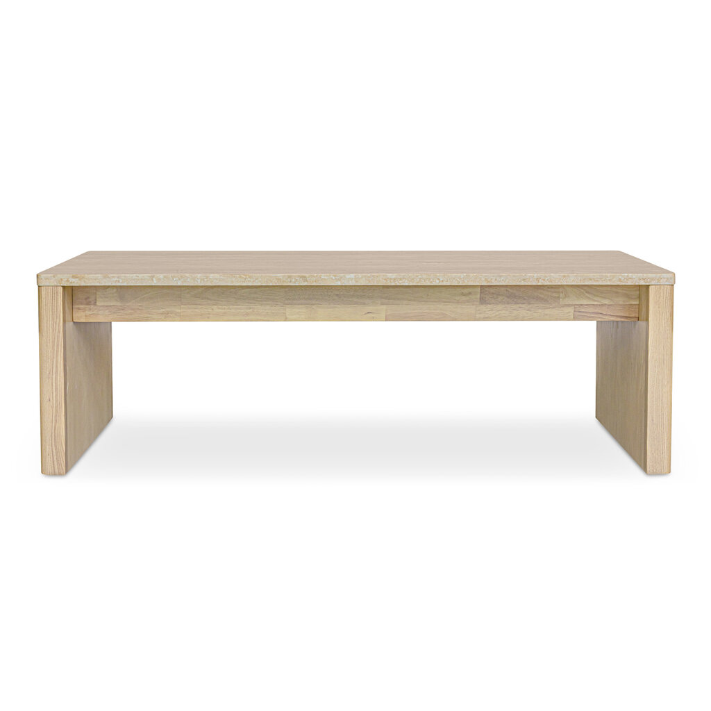 Moe's Home Collection Blake Coffee Table Beige Travertine
