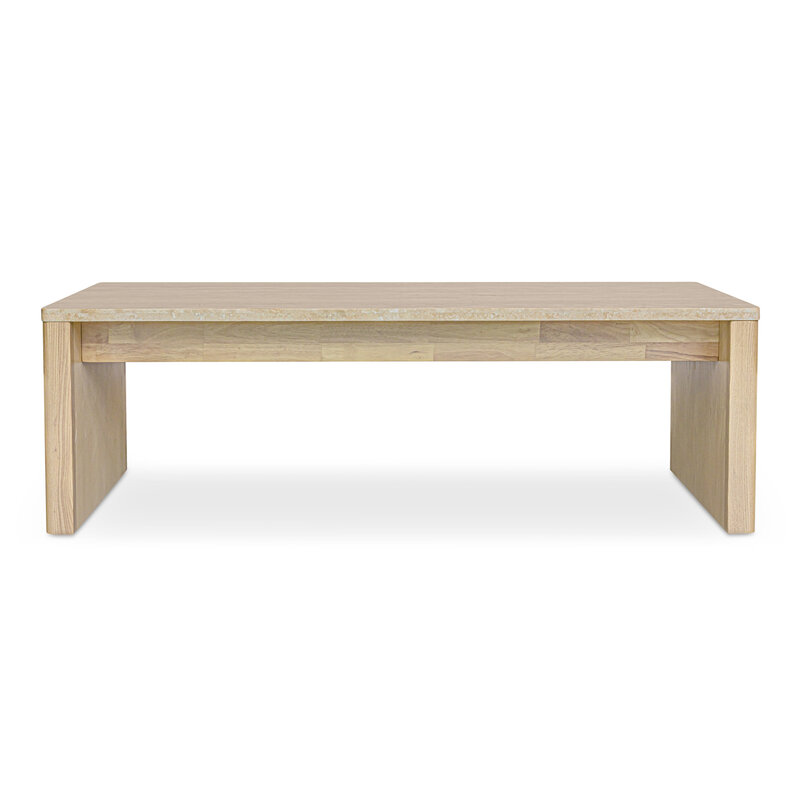 Moe's Home Collection Blake Coffee Table Beige Travertine
