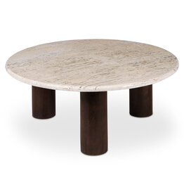 Moe's Home Collection Landon Coffee Table Beige Travertine