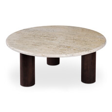 Moe's Home Collection Landon Coffee Table Beige Travertine